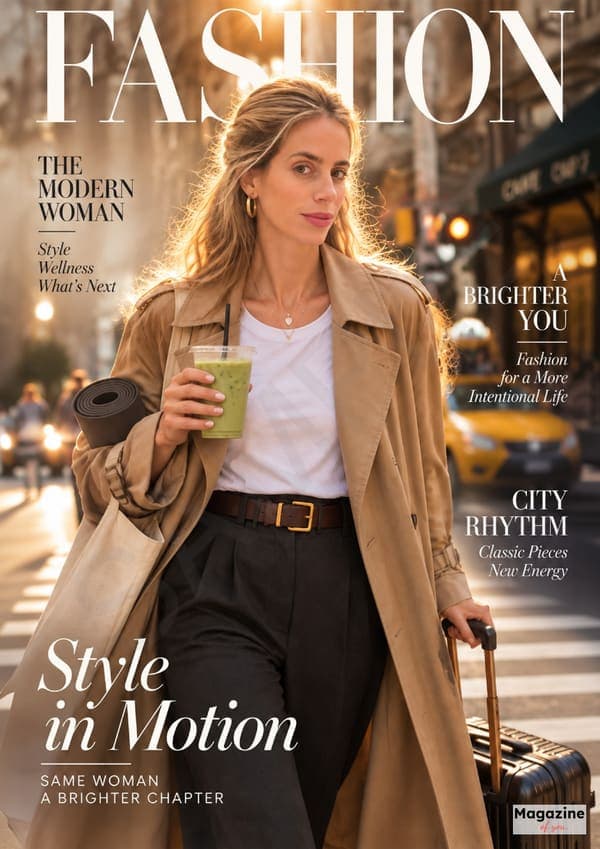 Front cover of a finished sample Magazine of You